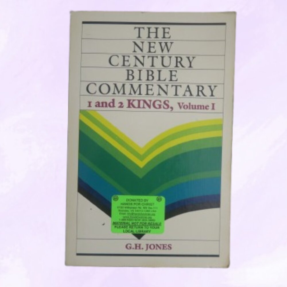 Vintage The New Century Bible Commentary 1 and 2 Kings, Volume 1 by G.H Jones